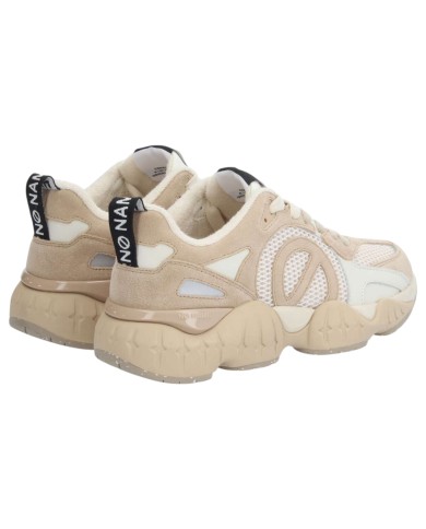 Sneaker Donna No Name Krazee Runner Mesh Suede Amande Dove