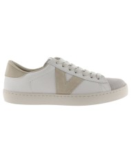 Sneakers Victoria Donna Berlin Suede Leather Hielo White Beige