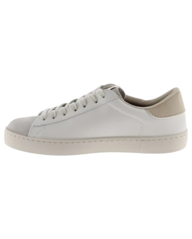 Sneakers Victoria Donna Berlin Suede Leather Hielo White Beige