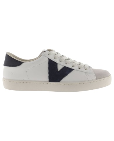 Sneakers Victoria Uomo Berlin Suede Leather White Blue