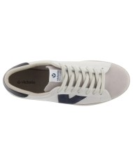 Sneakers Victoria Uomo Berlin Suede Leather White Blue