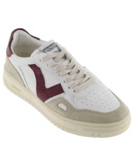 Sneakers Victoria Donna Seul Suede Leather White Bordeaux