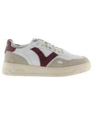 Sneakers Victoria Donna Seul Suede Leather White Bordeaux