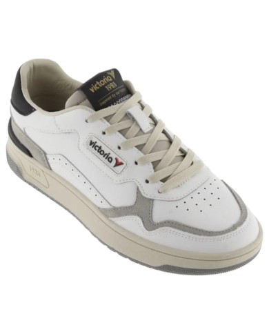 Sneakers Victoria Uomo C80 Classic Suede Leather White Black