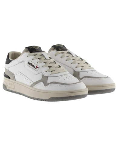 Sneakers Victoria Uomo C80 Classic Suede Leather White Black