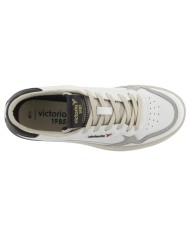 Sneakers Victoria Uomo C80 Classic Suede Leather White Black