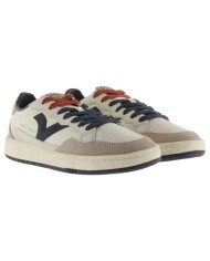 Sneakers Victoria Uomo Smash Retro Suede Leather Beige Marino