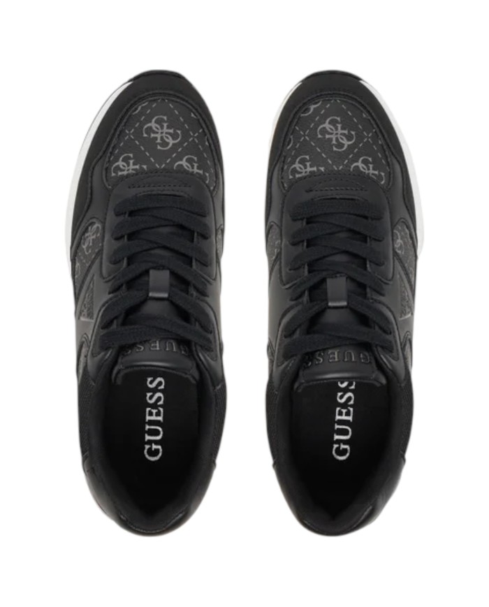 Sneakers Guess Donna Mickay 4G Logo Leather Black Coal