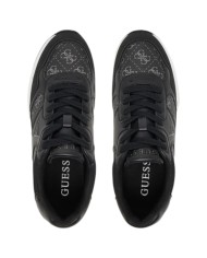 Sneakers Guess Donna Mickay 4G Logo Leather Black Coal