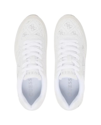 Sneakers Guess Donna Mickay 4G Logo Leather White Grey