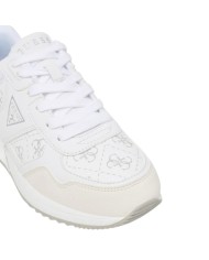 Sneakers Guess Donna Mickay 4G Logo Leather White Grey