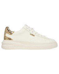 Sneakers Guess Donna Elbina 10 Glitter Leather White Gold