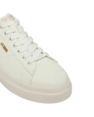 Sneakers Guess Donna Elbina 10 Glitter Leather White Gold