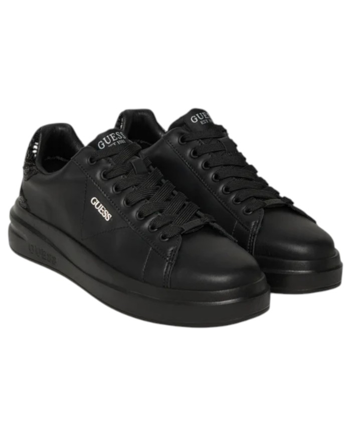 Sneakers Guess Donna Elbina 10 Glitter Leather Black