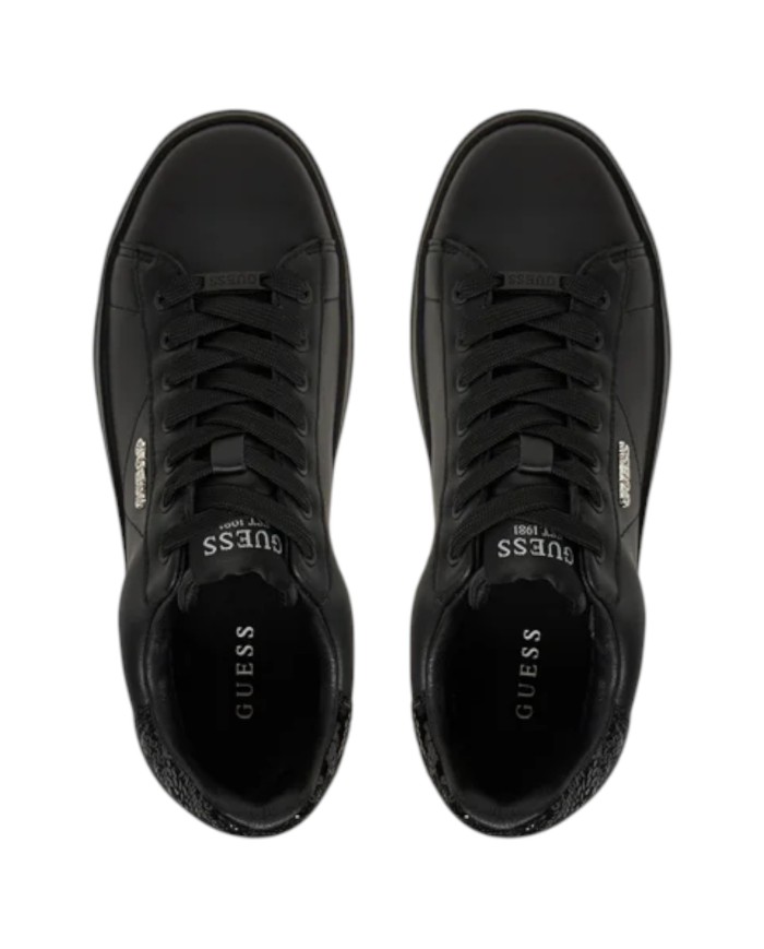 Sneakers Guess Donna Elbina 10 Glitter Leather Black