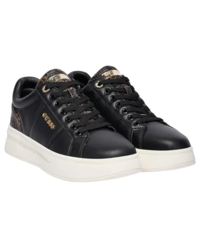 Sneakers Guess Donna Welli 4G Logo Leather Black Brown