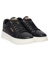 Sneakers Guess Donna Welli 4G Logo Leather Black Brown