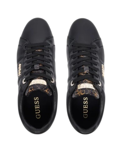 Sneakers Guess Donna Welli 4G Logo Leather Black Brown