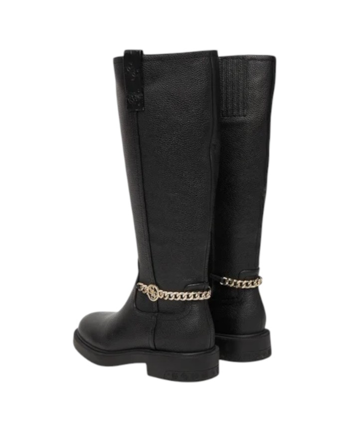 Stivale Guess Donna Fyonal Tacco Quadrato 3,5 Cm Leather Black