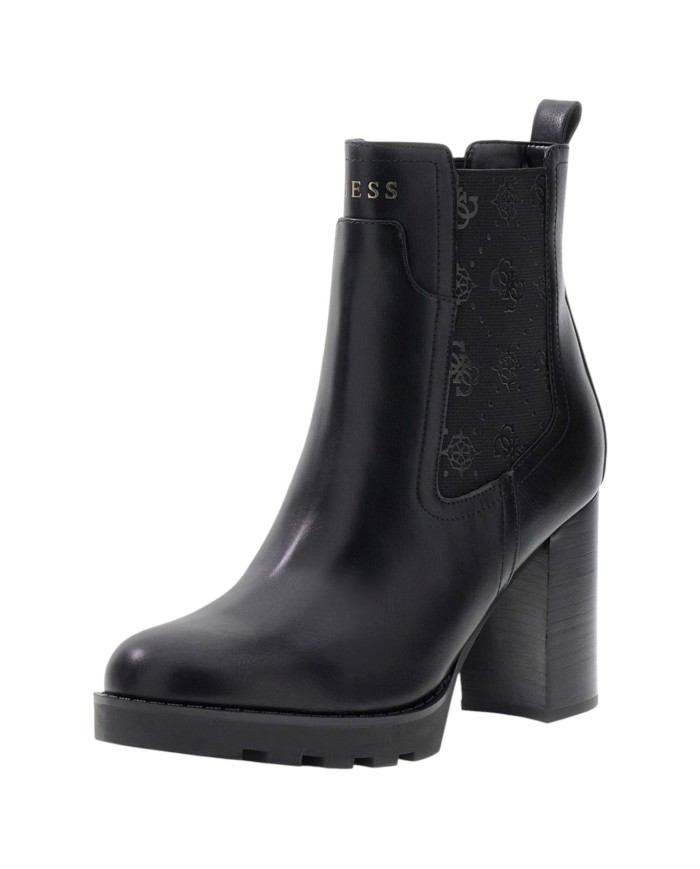 Stivaletto Guess Donna Nealle 4G Logo Tacco 9 cm Leather Black