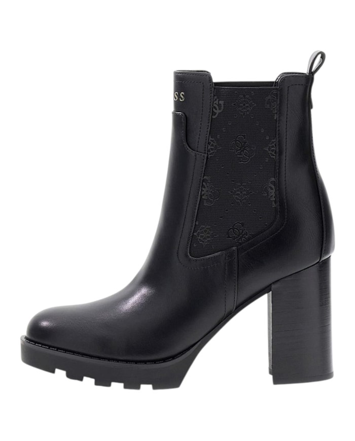 Stivaletto Guess Donna Nealle 4G Logo Tacco 9 cm Leather Black