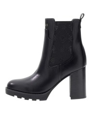 Stivaletto Guess Donna Nealle 4G Logo Tacco 9 cm Leather Black