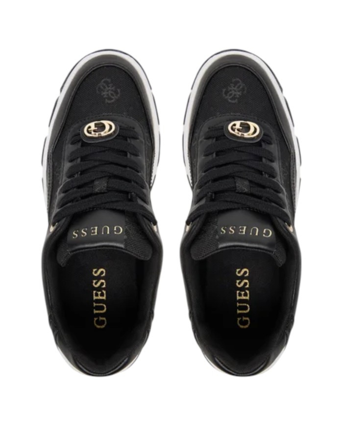 Sneakers Guess Donna Berrett 2 4G Logo Peony Mesh Leather Black