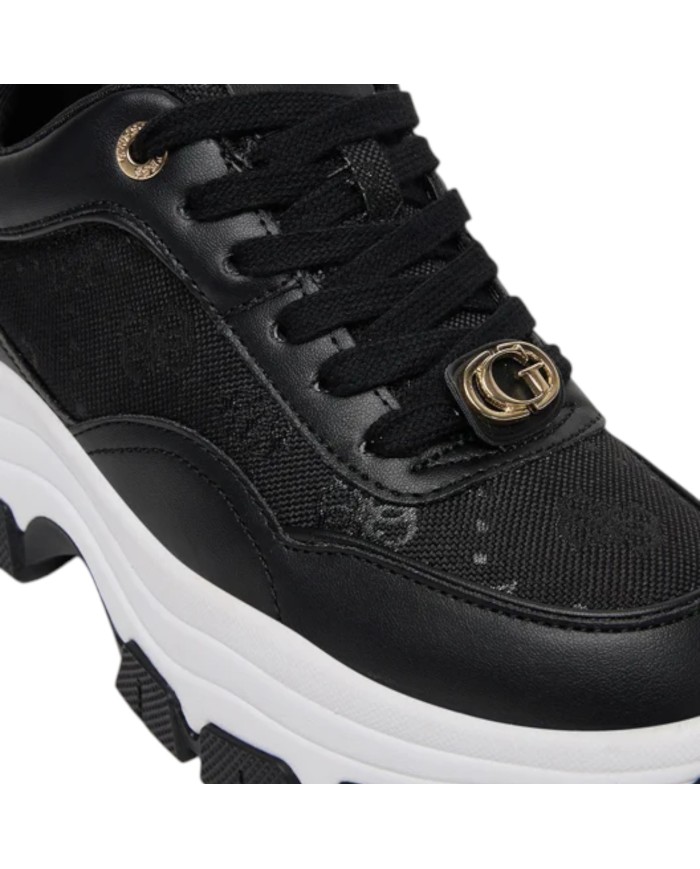 Sneakers Guess Donna Berrett 2 4G Logo Peony Mesh Leather Black