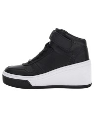 Sneakers Guess Donna Rubeka Con Zeppa 7,5 Cm Leather Black