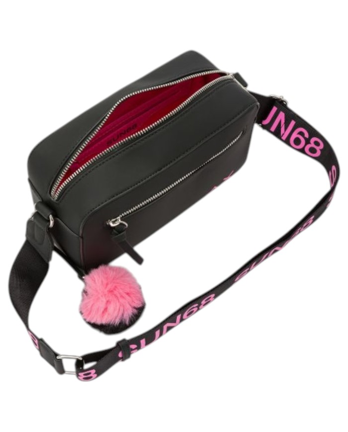 Tracolla Sun 68 Donna Crossbody Pochette Nylon Black