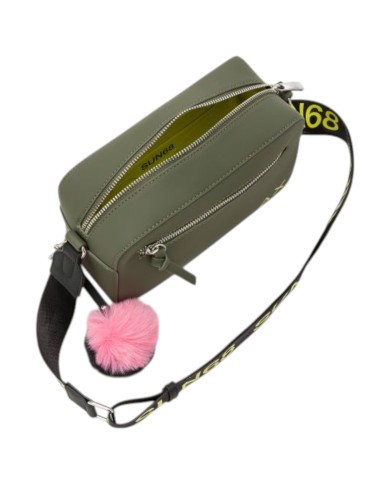 Tracolla Sun 68 Donna Crossbody Pochette Nylon Militare Scuro