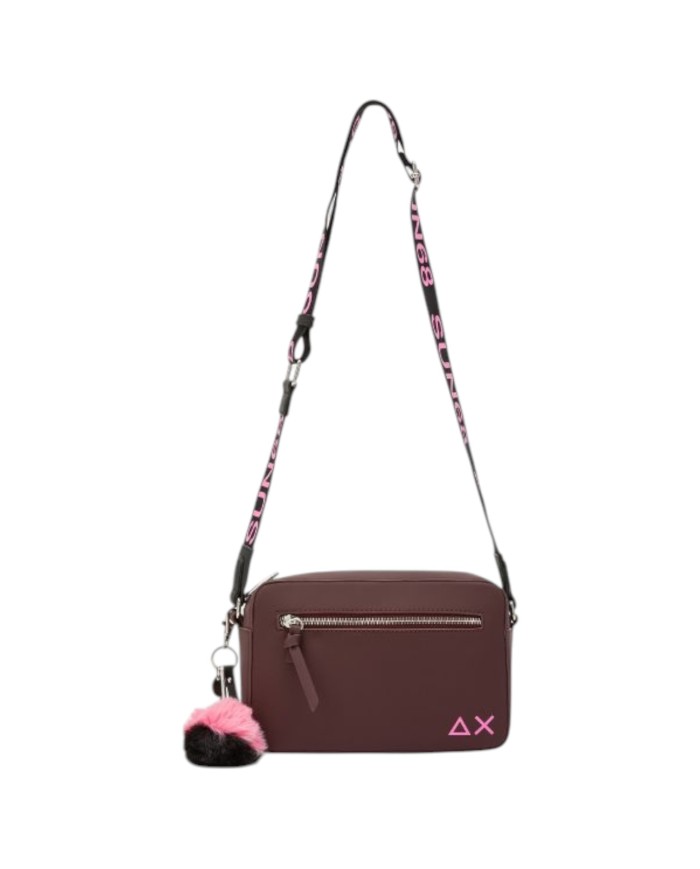 Tracolla Sun 68 Donna Crossbody Pochette Nylon Bordeaux