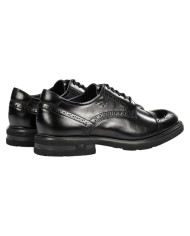 Stringata Uomo Fluchos Belgas F0628 Leather Sierra Negro