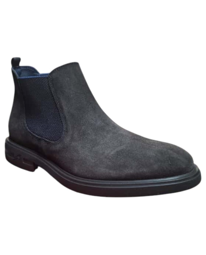 Stivaletto Uomo Fluchos Beatless Belgas F0770 Leather Camoscio Afelpado Cafe Marrone