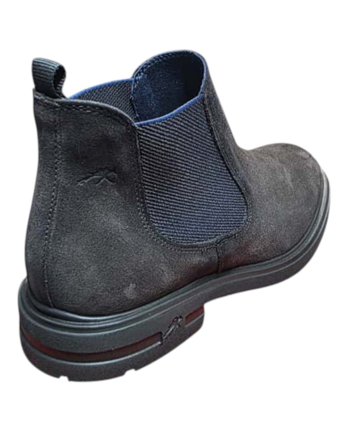 Stivaletto Uomo Fluchos Beatless Belgas F0770 Leather Camoscio Afelpado Cafe Marrone