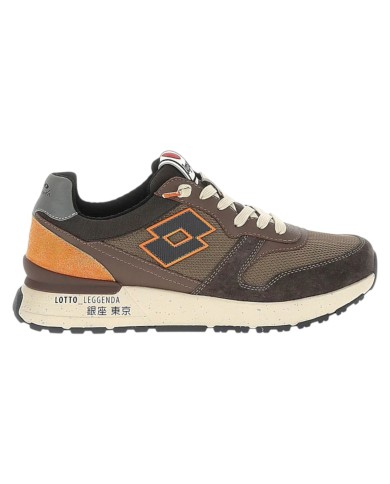 Sneaker Uomo Lotto Leggenda Tokyo Ginza Crack Iron Gray / Asphalt / Taupe Brown