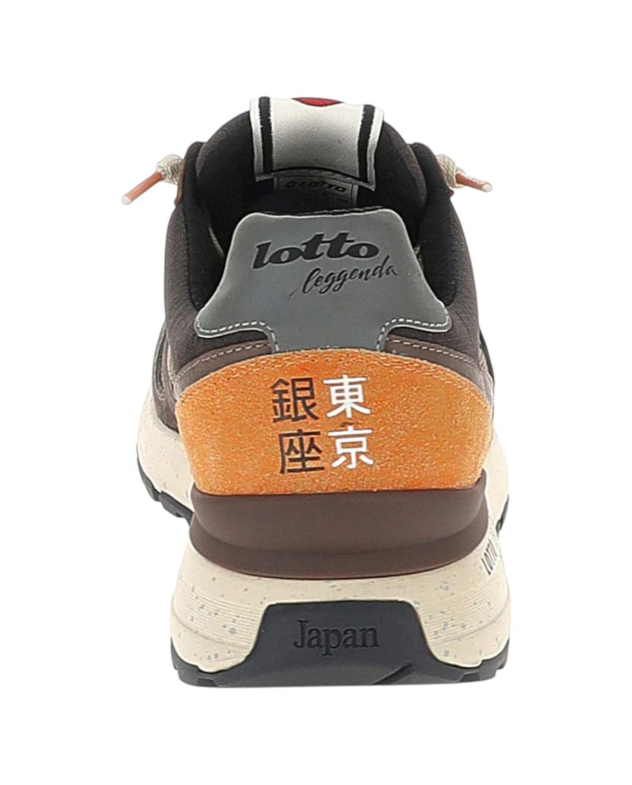 Sneaker Uomo Lotto Leggenda Tokyo Ginza Crack Iron Gray / Asphalt / Taupe Brown