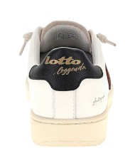 Sneaker Uomo Lotto Leggenda Autograph Waxed White / Red  Chocolate / Rainy Day