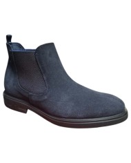 Stivaletto Uomo Fluchos Beatless Belgas F0770 Leather Camoscio Afelpado Marino