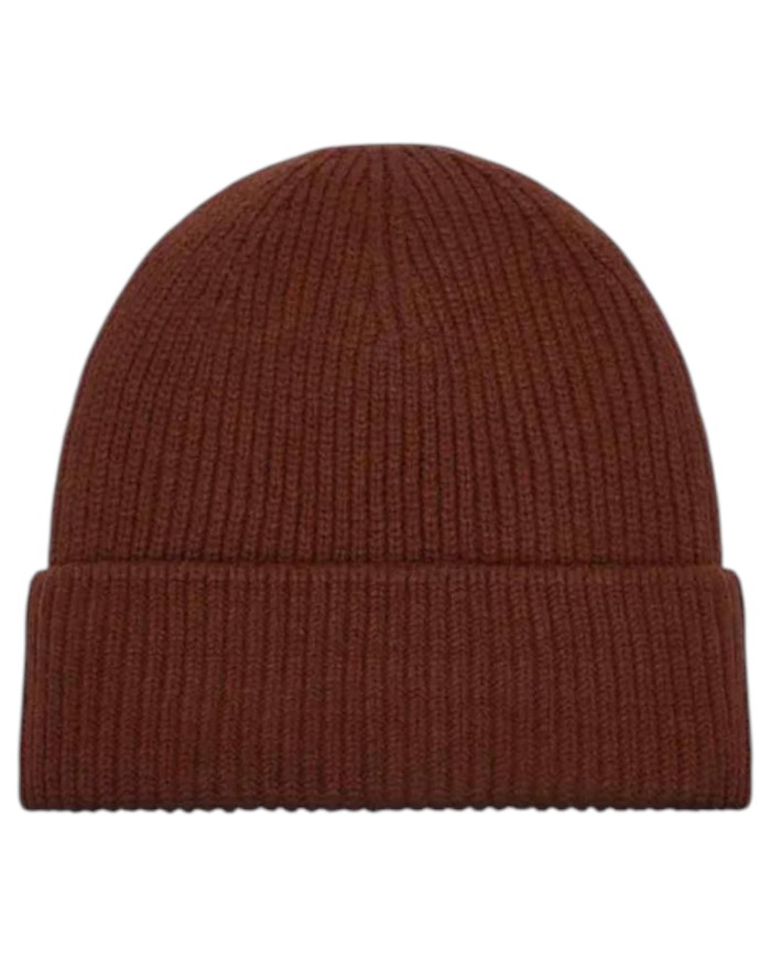 Cappello Uomo New Balance Winter Watchman Beanie NB Patch Maglia Ivory Brown