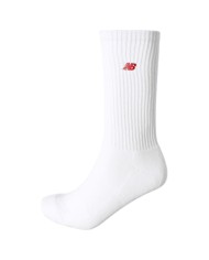 Calzini New Balance Uomo Unisex Donna Crew 3 Pack Knitted Logo White