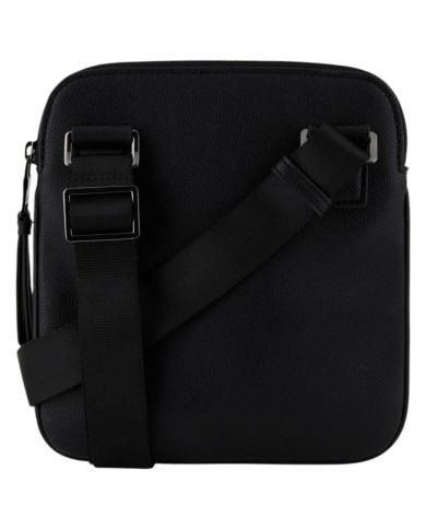 Borsello Uomo Armani Exchange Sottile Line Logo Leather Black