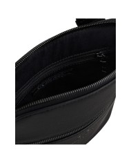 Borsello Uomo Armani Exchange Sottile Line Logo Leather Black