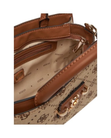 Borsa Guess Donna Neda 4G Logo Peony Con Tracolla Latte