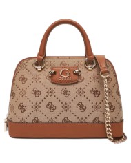 Borsa Guess Donna Neda 4G Logo Peony Con Tracolla Latte