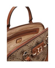 Borsa Guess Donna Neda 4G Logo Peony Con Tracolla Latte