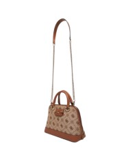 Borsa Guess Donna Neda 4G Logo Peony Con Tracolla Latte