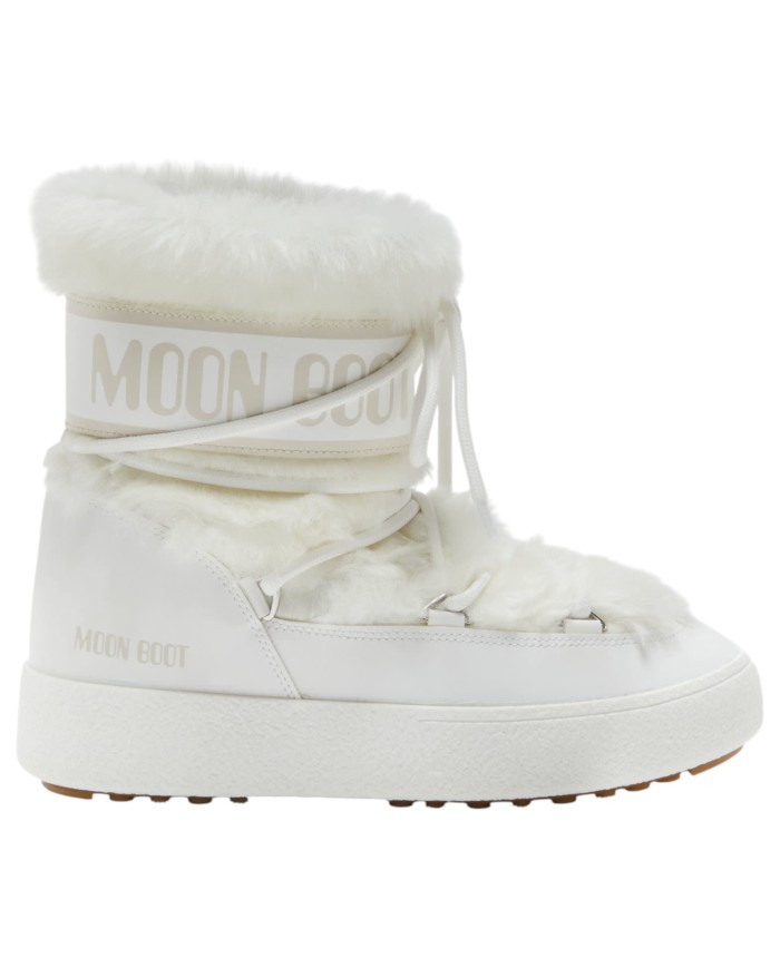 Stivali da Neve Donna Moon Boot MB LTrack Low Faux Fur Wp White