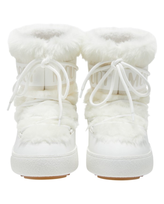 Stivali da Neve Donna Moon Boot MB LTrack Low Faux Fur Wp White