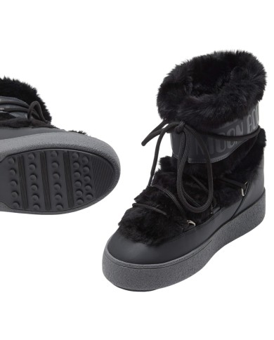 Stivali da Neve Donna Moon Boot MB LTrack Low Faux Fur Wp Black